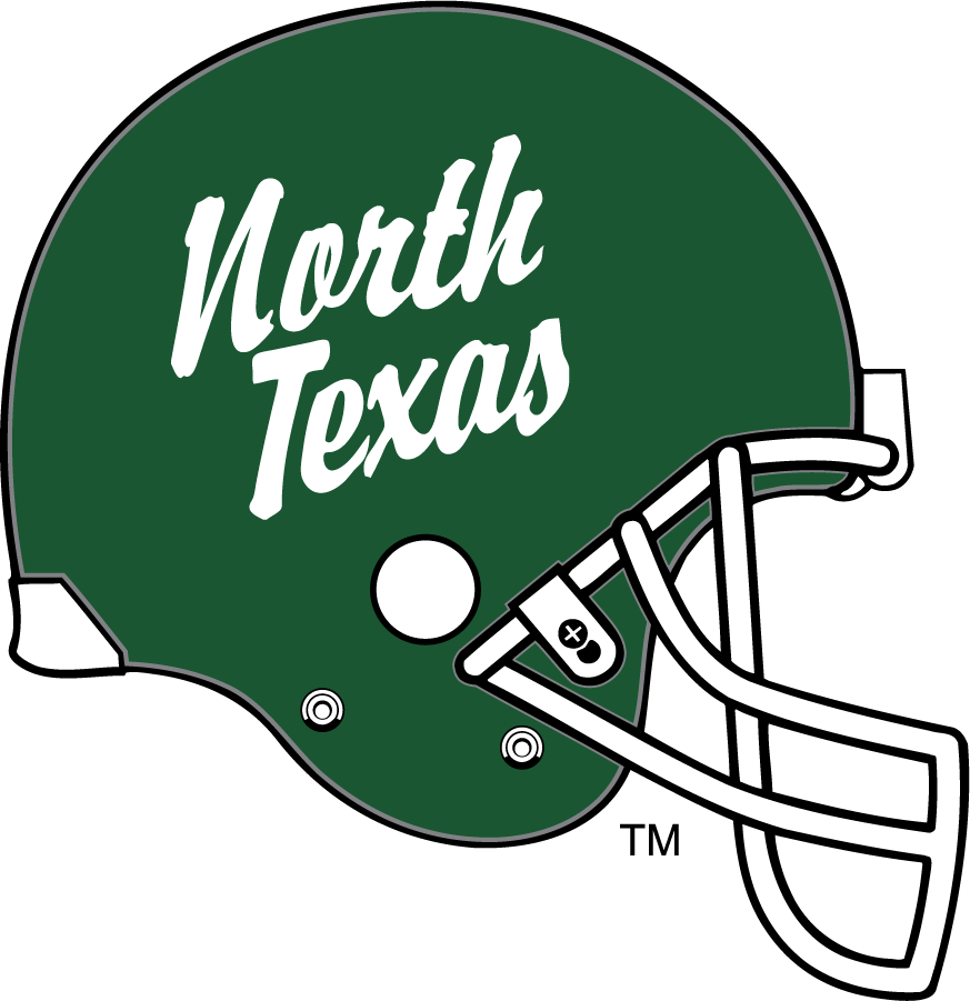 North Texas Mean Green 2001-2003 Helmet diy iron on heat transfer